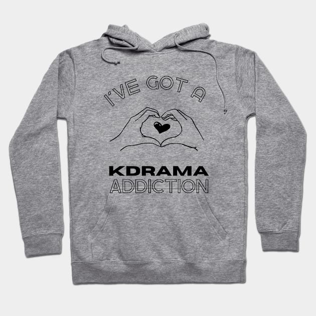 Kdrama Addict Hoodie by Tinteart